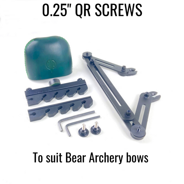 RISER MOUNT 1 PIECE GREEN 5 ARROW BOW QUIVER