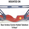 RISER MOUNT 1 PIECE BLACK 6 ARROW BOW QUIVER