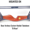 RISER MOUNT 1 PIECE BLACK 6 ARROW BOW QUIVER