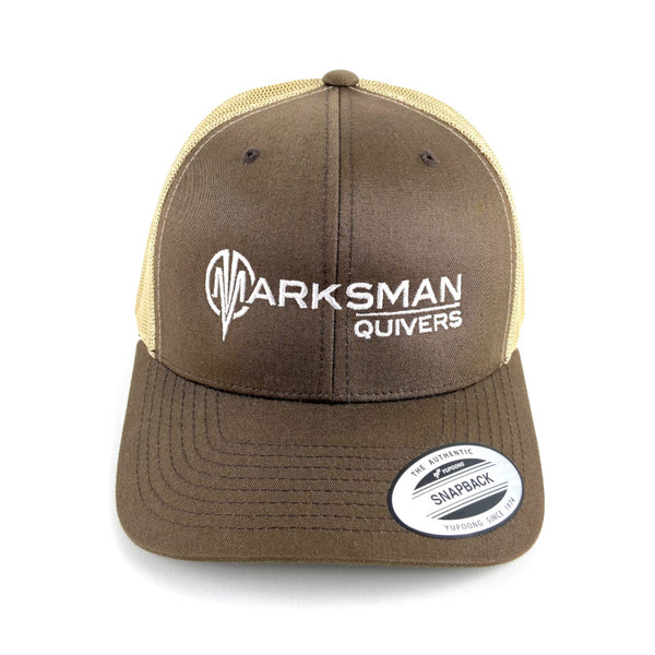 CAP-FULL LOGO-BROWN - MARKSMAN QUIVERS